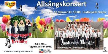 ALLSÅNGSKONSERT på Hudiksvalls Teater