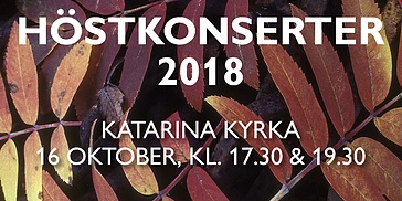 Höstkonserter med Nacka Musikklasser i Katarina kyrka