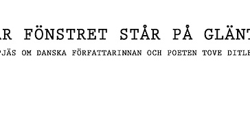 Där fönstret står på glänt