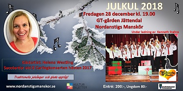 JULKUL i Jättendal med Nordanstigs Manskör